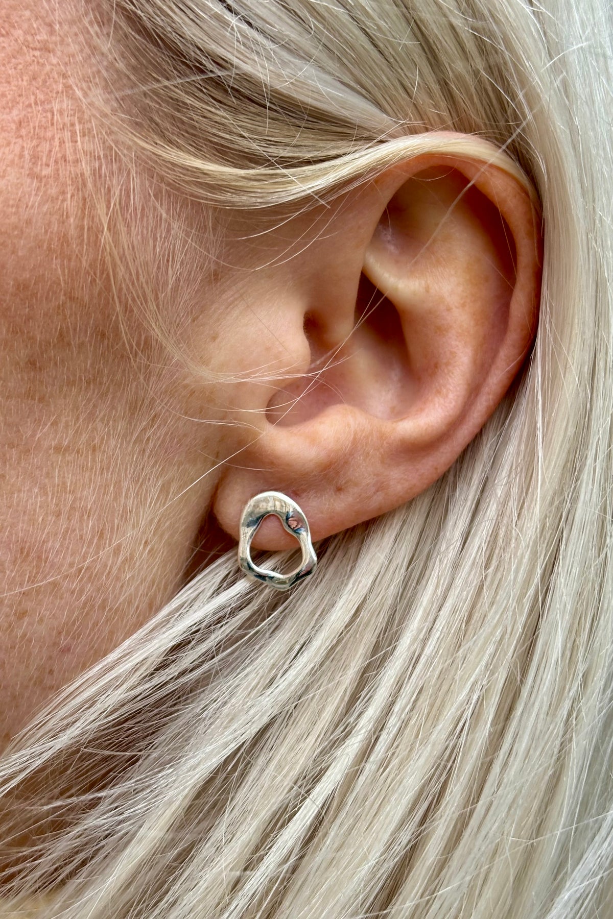 Enamel Copenhagen Daphne Silver Studs - The Mercantile London