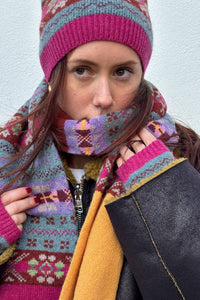 Green Grove Weavers May Antique Stripe Scarf - The Mercantile London