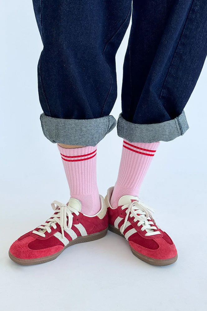 Le Bon Shoppe Boyfriend Amour Pink Socks - The Mercantile London