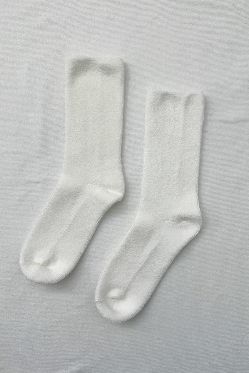 Le Bon Shoppe Classic White Extended Cloud Socks - The Mercantile London