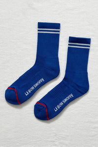 Le Bon Shoppe Boyfriend Cobalt Socks - The Mercantile London