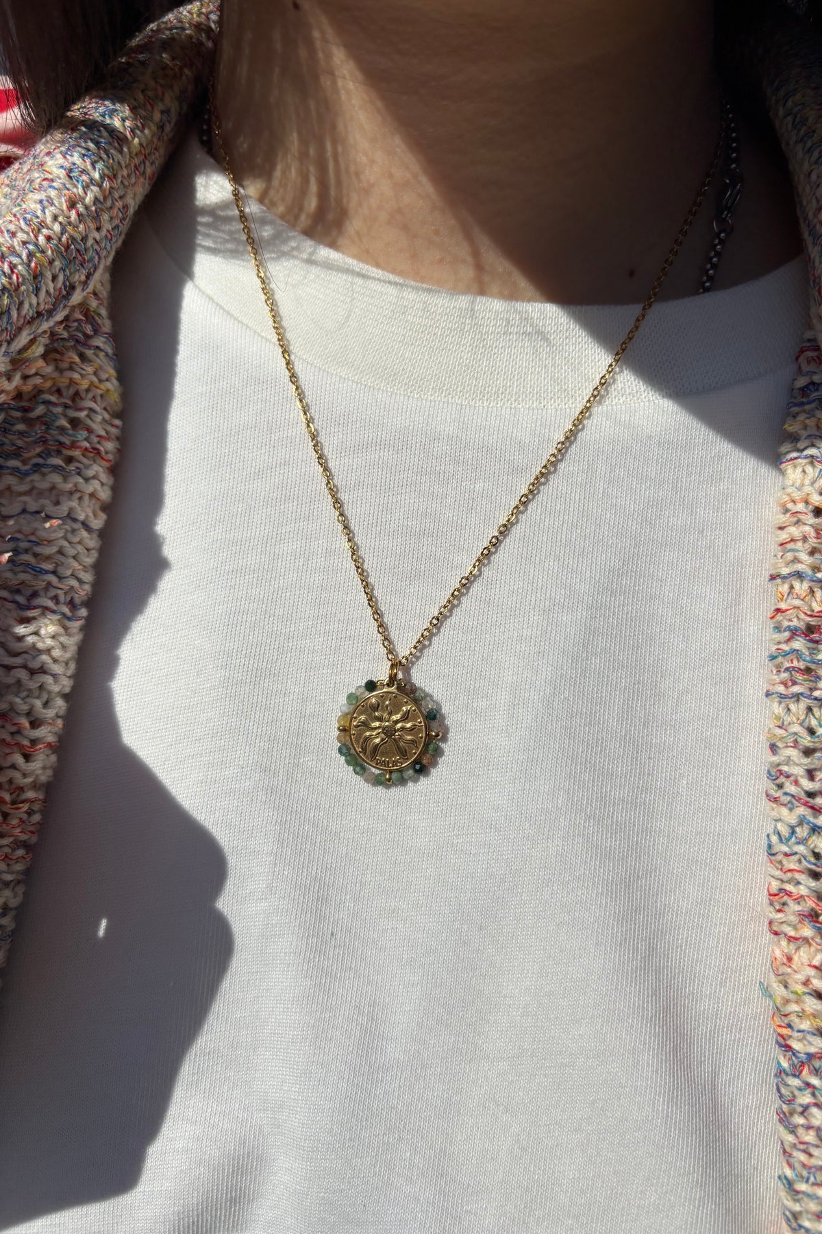 Palas Belamar Green Agate Necklace - The Mercantile London