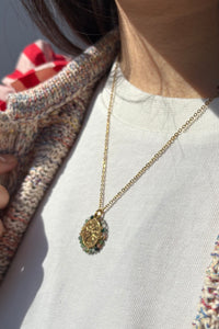 Palas Belamar Green Agate Necklace - The Mercantile London