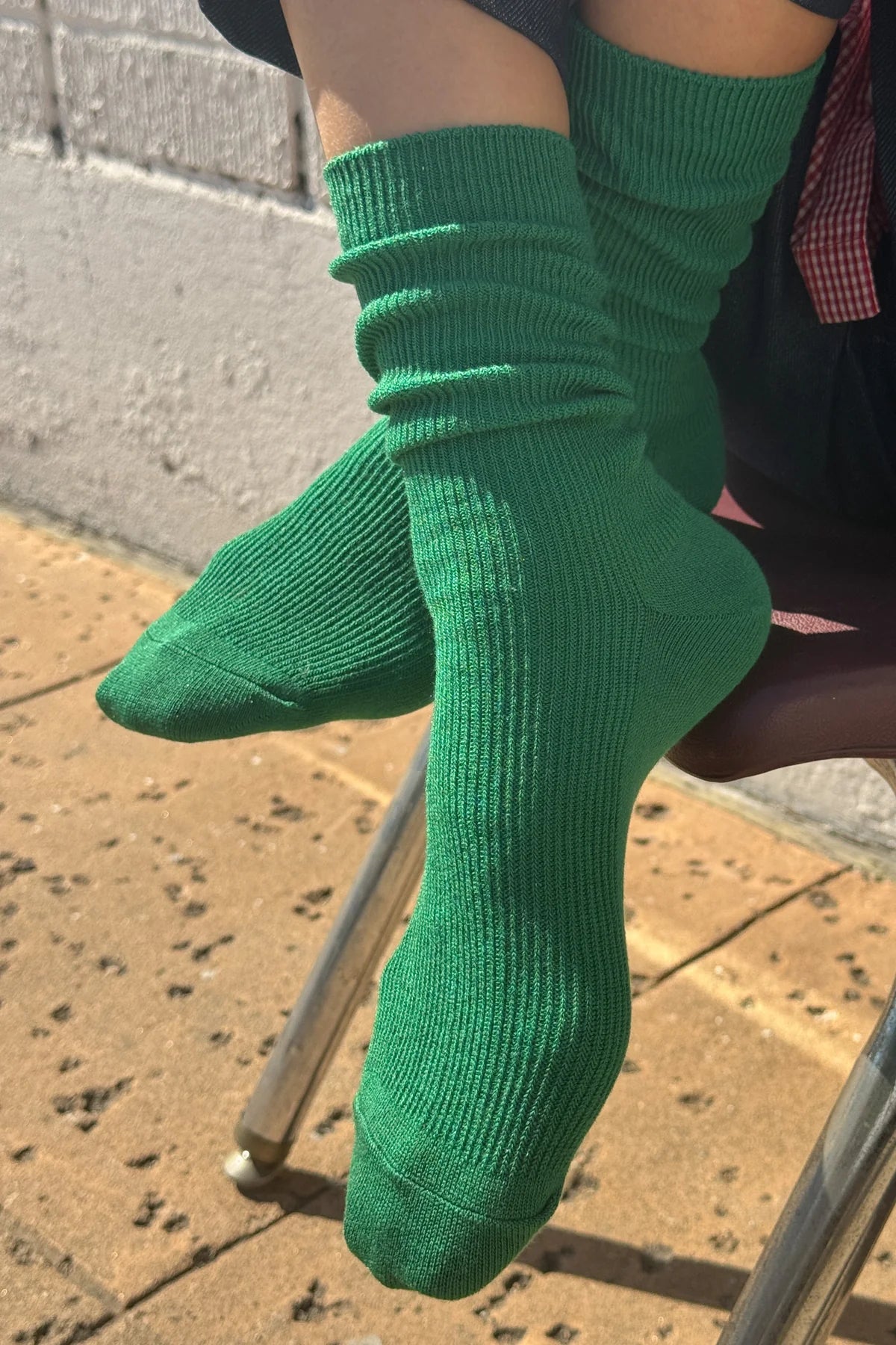 Le Bon Shoppe Deep Green Trouser Socks - The Mercantile London