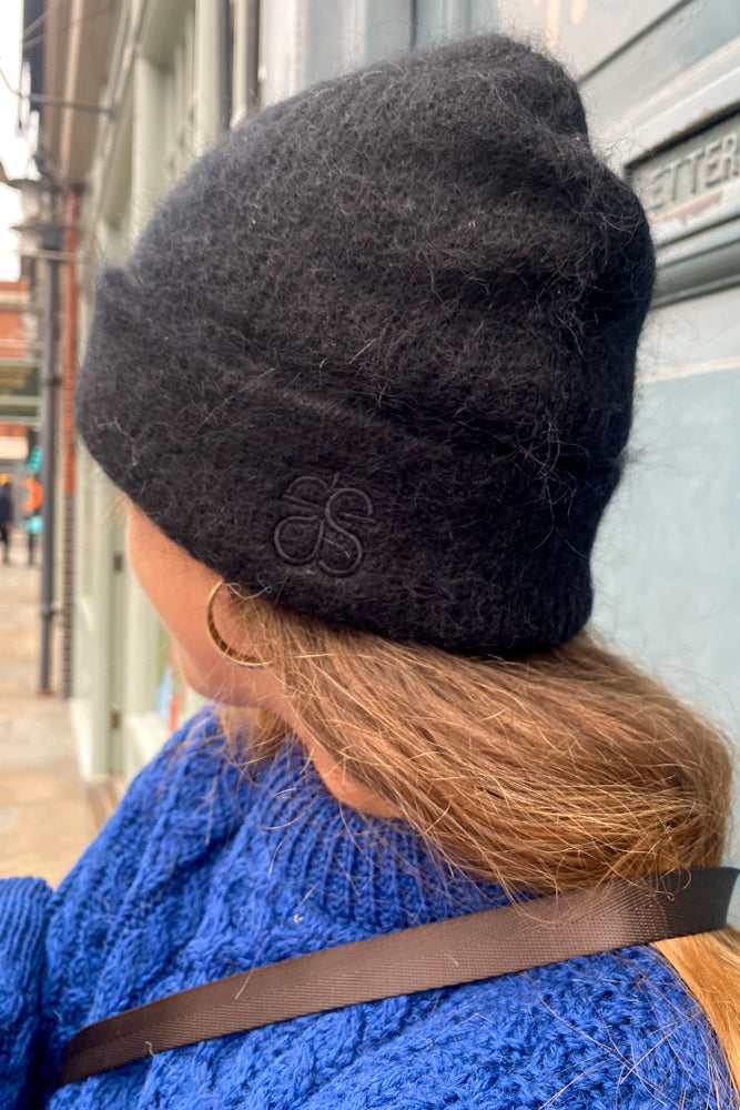 Second Female Brookline Black Knit Hat - The Mercantile London