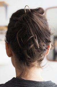 Roake Studio Lizzy Minimal Brass Hairpin - The Mercantile London