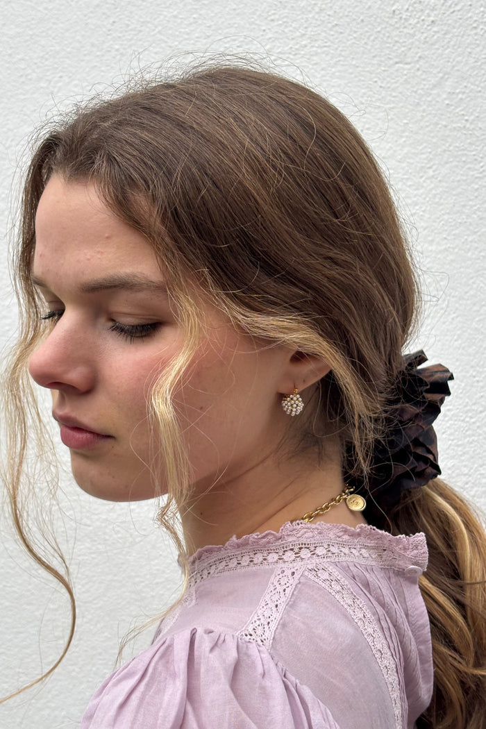 Lunar Pearl Chubby Hoops - The Mercantile London