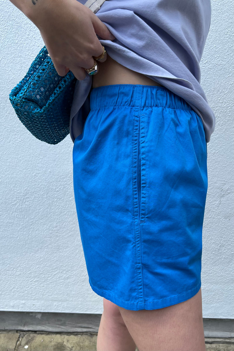 Colorful Standard Pacific Blue Organic Twill Shorts - The Mercantile London