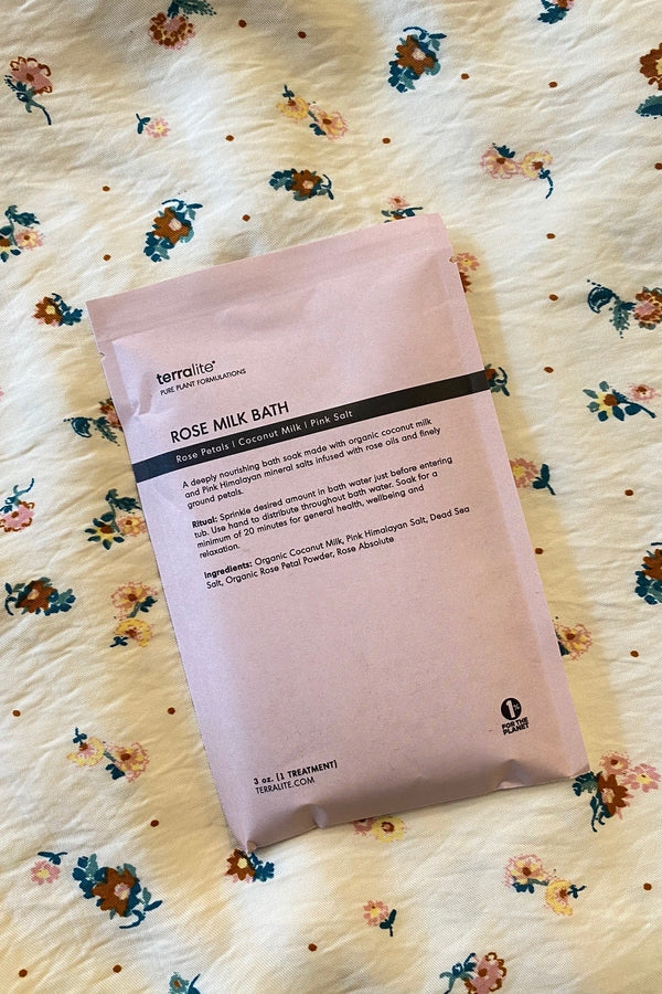Organic Rose Milk Bath Soak - The Mercantile London