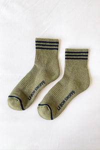 Le Bon Shoppe Girlfriend Sage Socks - The Mercantile London