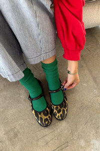 Le Bon Shoppe Deep Green Trouser Socks - The Mercantile London