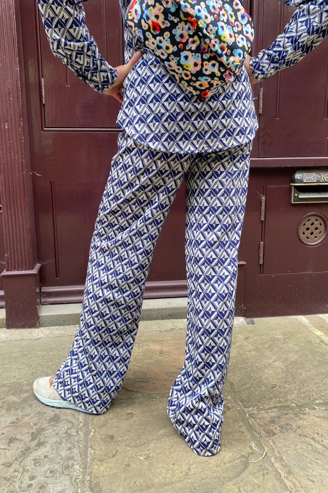 Stine Goya Magic Mervidelux Pixelated Rhombus Trousers - The Mercantile London