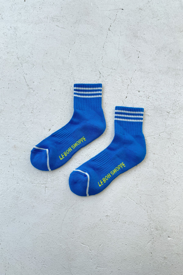 Le Bon Shoppe Girlfriend Royal Blue Socks - The Mercantile London