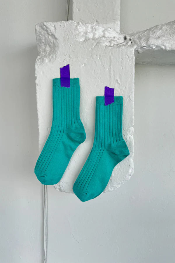 Le Bon Shoppe Her Turquoise Socks - The Mercantile London
