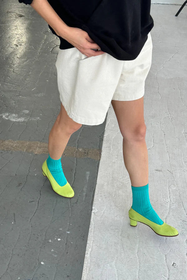 Le Bon Shoppe Her Turquoise Socks - The Mercantile London