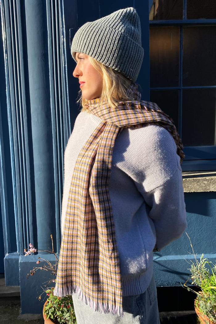 Object Gitte Medium Grey Melange Beanie - The Mercantile London