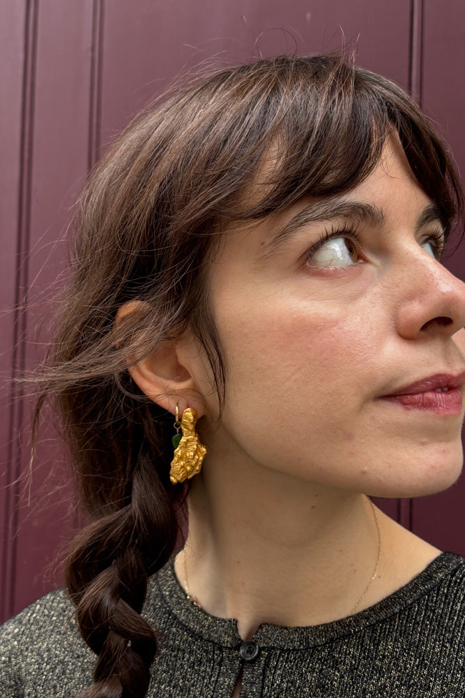 Shyla Malten Gold Earrings - The Mercantile London