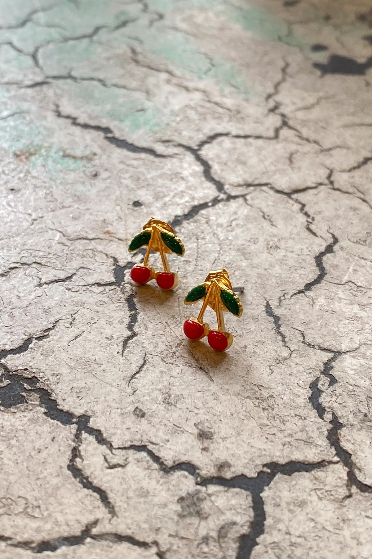 Amano Cherry Stud Earrings - The Mercantile London