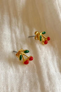 Amano Cherry Stud Earrings - The Mercantile London