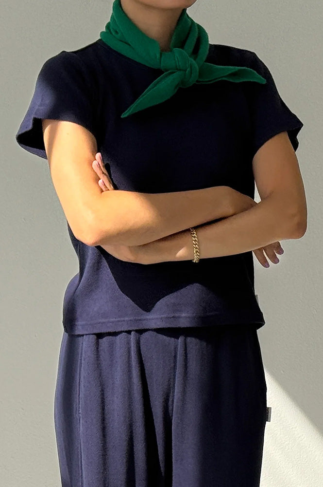 Le Bon Shoppe Cashmere Kelly Green Bandana - The Mercantile London