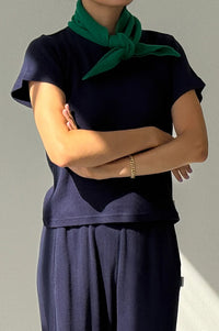 Le Bon Shoppe Cashmere Kelly Green Bandana - The Mercantile London