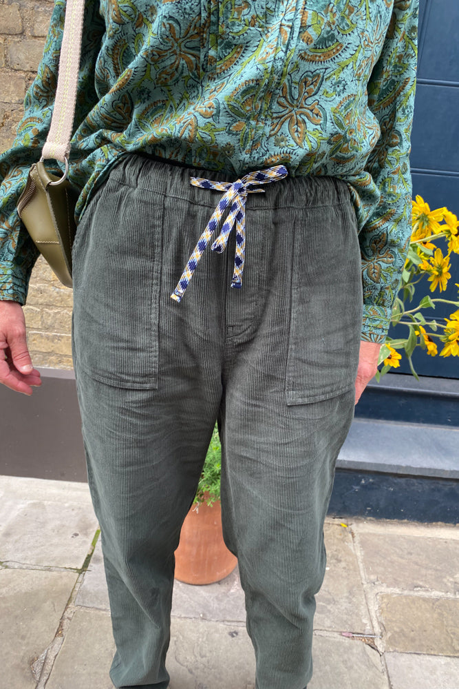 Indi & Cold Green Cord Trousers - The Mercantile London