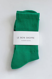 Le Bon Shoppe Hugger Kelly Green Socks - The Mercantile London
