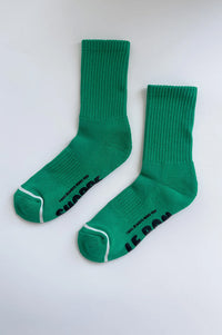 Le Bon Shoppe Hugger Kelly Green Socks - The Mercantile London