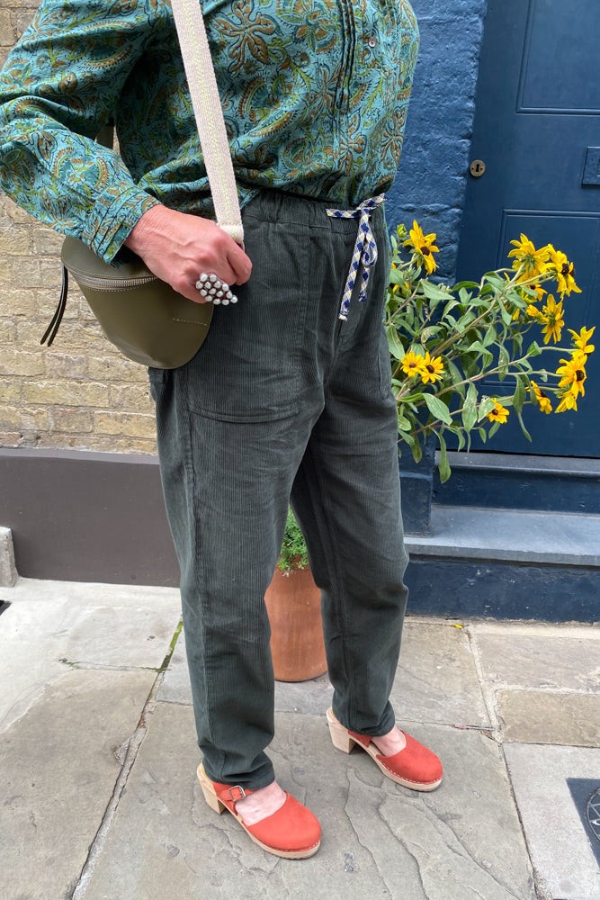 Indi & Cold Green Cord Trousers - The Mercantile London