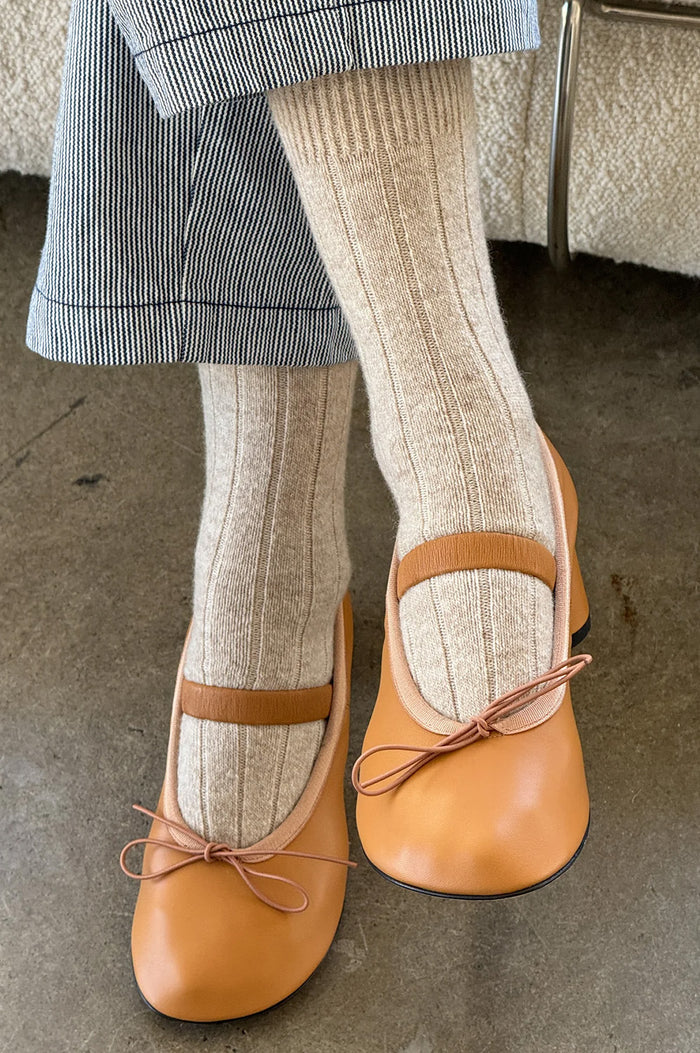 Le Bon Shoppe Cashmere Fawn Socks - The Mercantile London