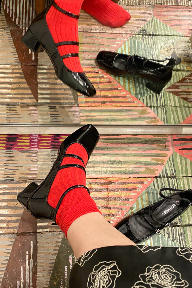 Berness Berta Black Patent Shoes - The Mercantile London