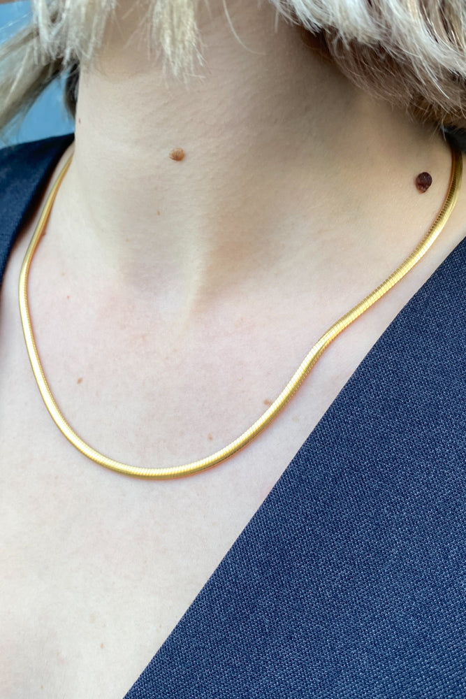 Shyla Thick Snake Chain Necklace - The Mercantile London