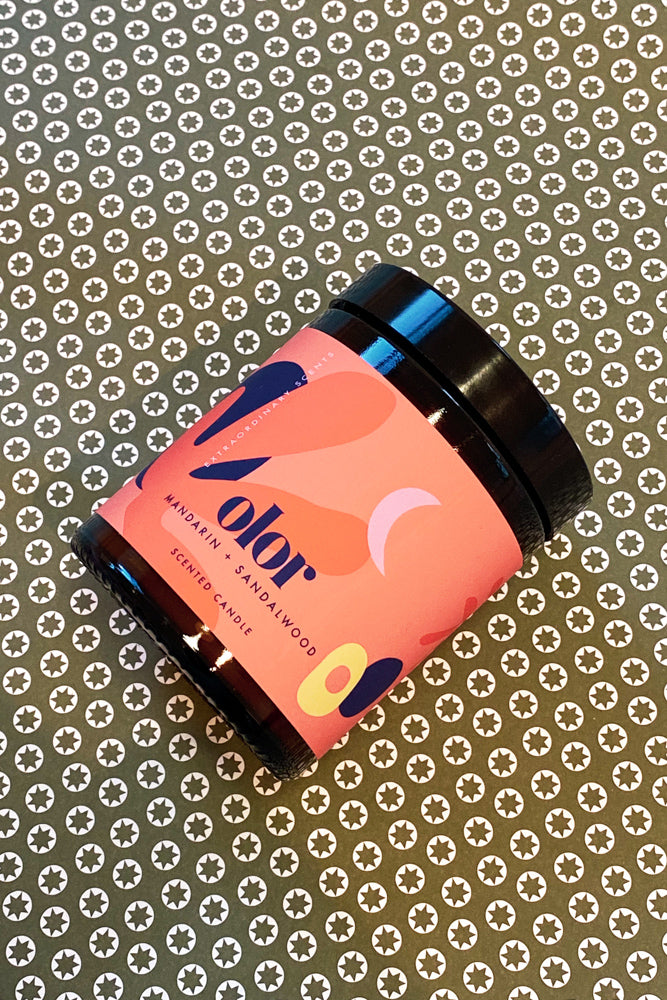 Olor Mandarin + Sandalwood Jar Candle - The Mercantile London
