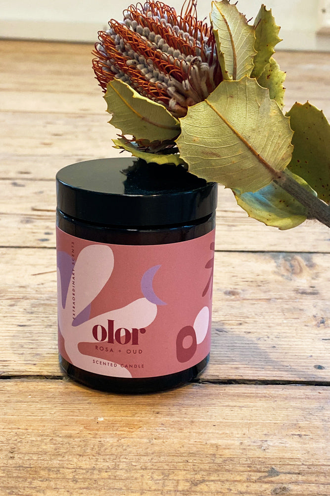 Olor Rosa + Oud Jar Candle - The Mercantile London