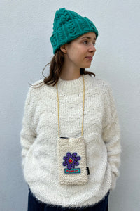 Howlin Ecru Flower Pouch - The Mercantile London