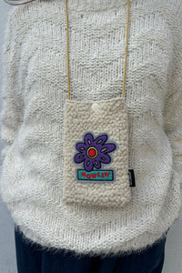 Howlin Ecru Flower Pouch - The Mercantile London