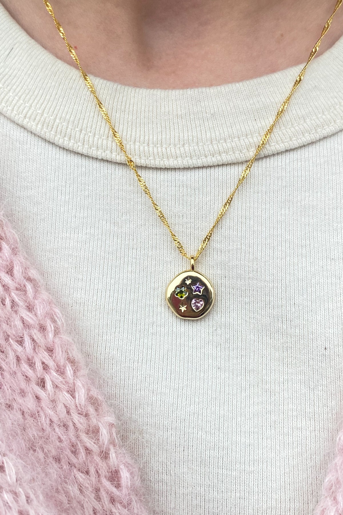 JJ Dreams Disc Necklace - The Mercantile London