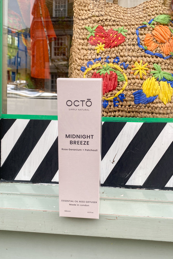 Octo London Midnight Breeze Reed Diffuser (Rose Geranium + Patchouli) - The Mercantile London