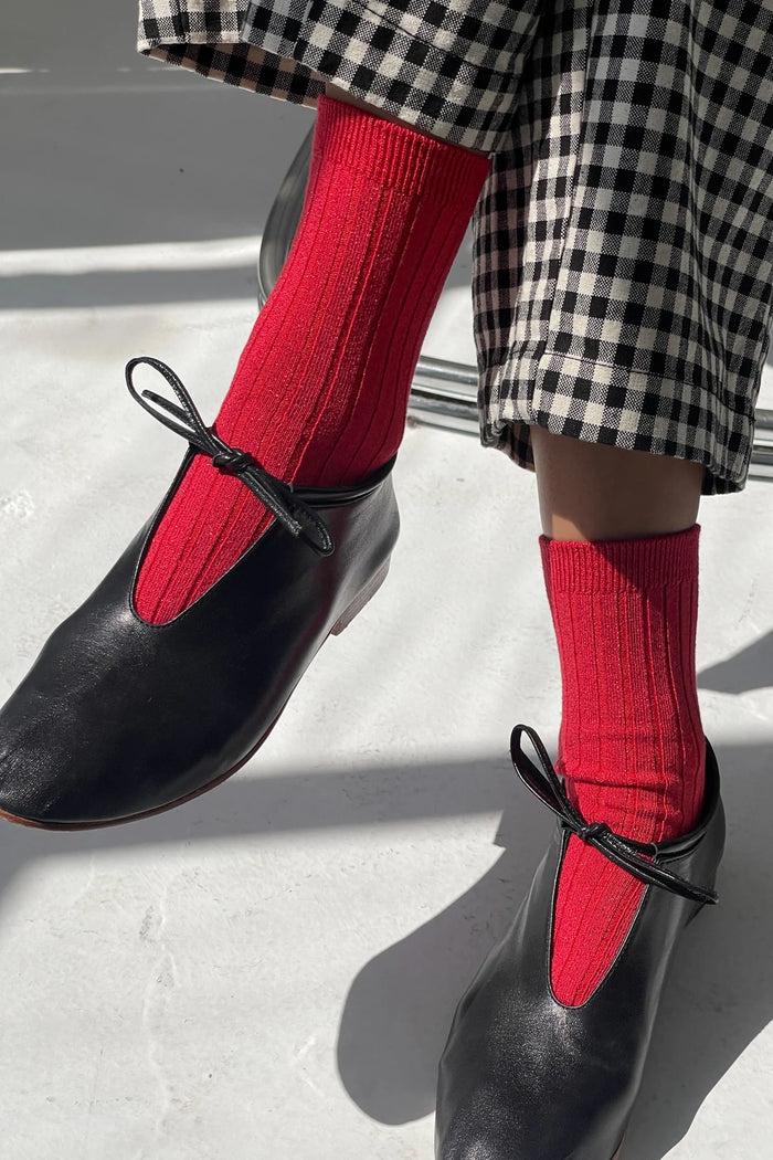 Le Bon Shoppe Her Ruby Glitter Socks