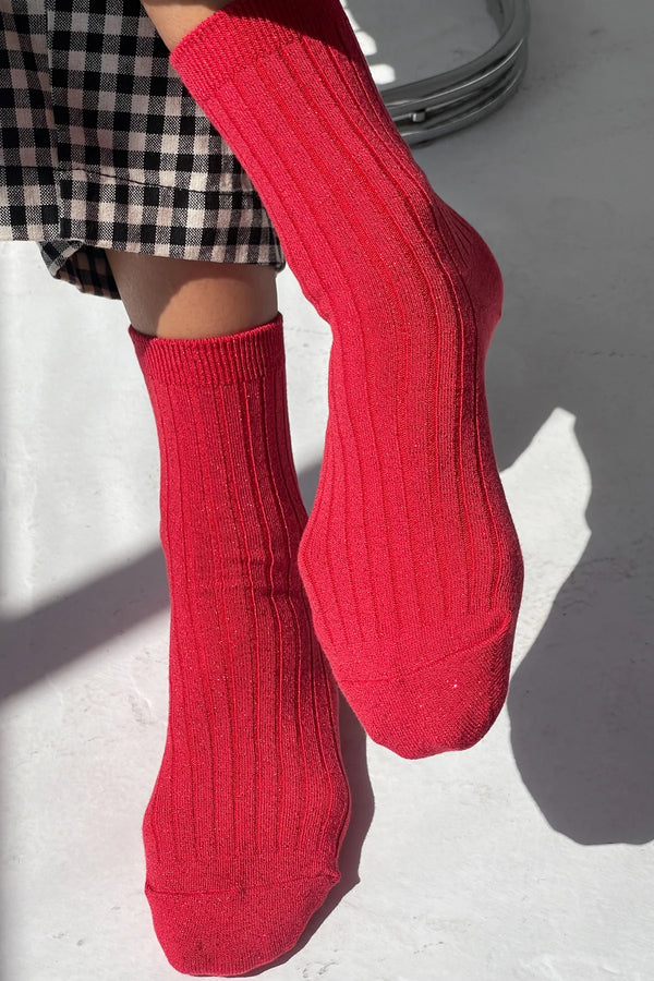 Le Bon Shoppe Her Ruby Glitter Socks