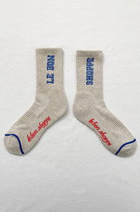 Le Bon Shoppe Preppy Ice Blue Socks - The Mercantile London