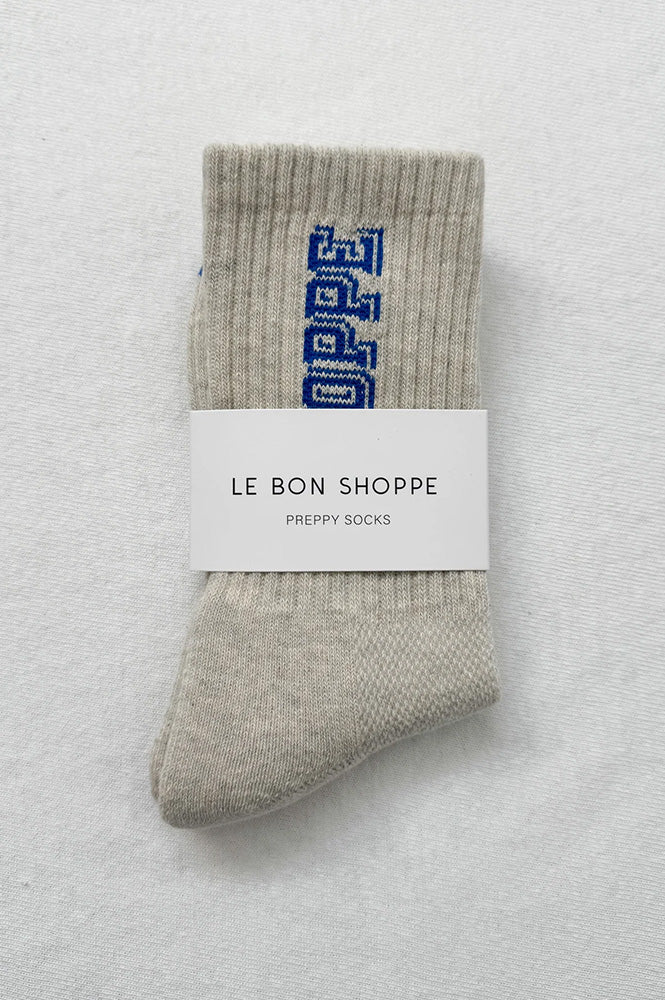 Le Bon Shoppe Preppy Ice Blue Socks - The Mercantile London