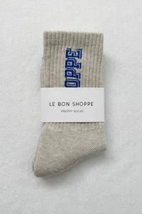 Le Bon Shoppe Preppy Ice Blue Socks - The Mercantile London