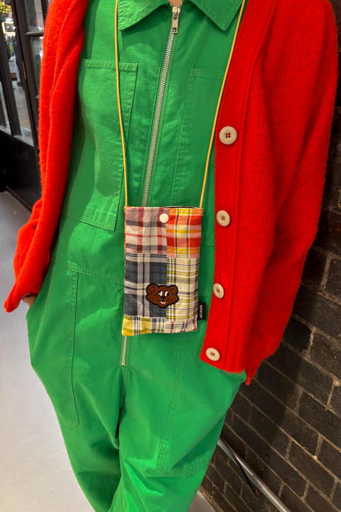 Howlin Magic Shaggy Bear Tropical Madras Pouch - The Mercantile London