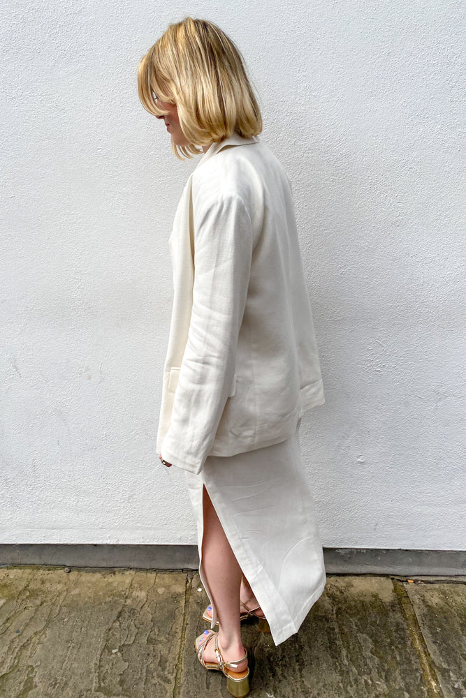 Second Female Lino Antique White Skirt - The Mercantile London