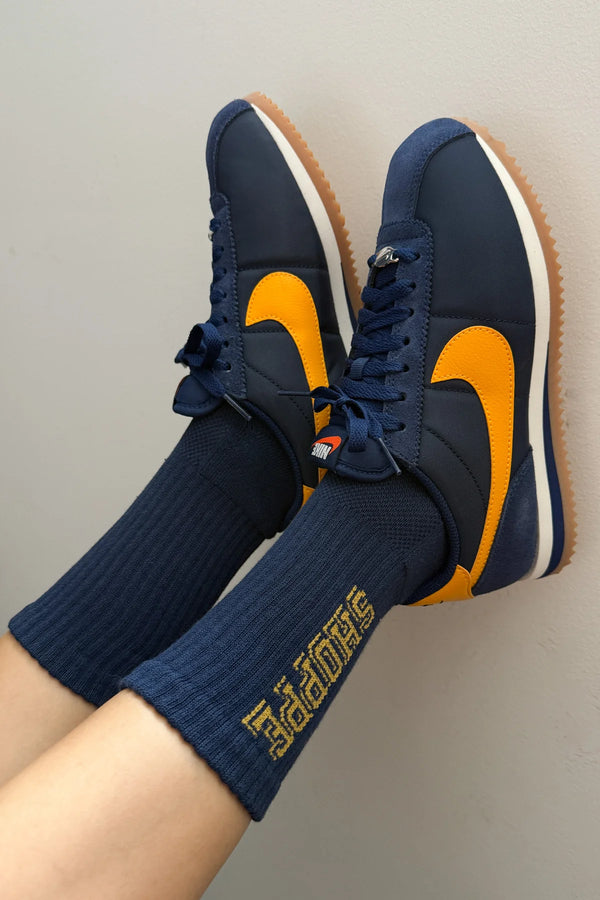 Le Bon Shoppe Preppy Navy Gold Socks