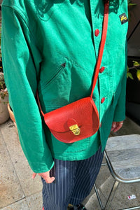 Kate Sheridan Redcurrant Mini Telegram Bag - The Mercantile London