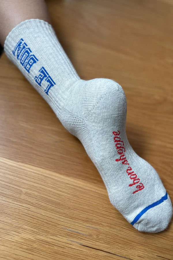 Le Bon Shoppe Preppy Ice Blue Socks - The Mercantile London
