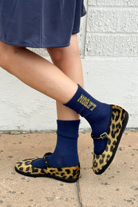 Le Bon Shoppe Preppy Navy Gold Socks