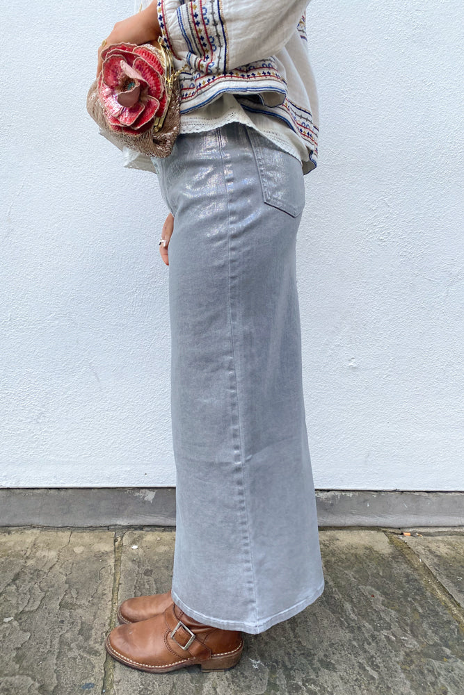 Second Female Aspect Silver Skirt - The Mercantile London